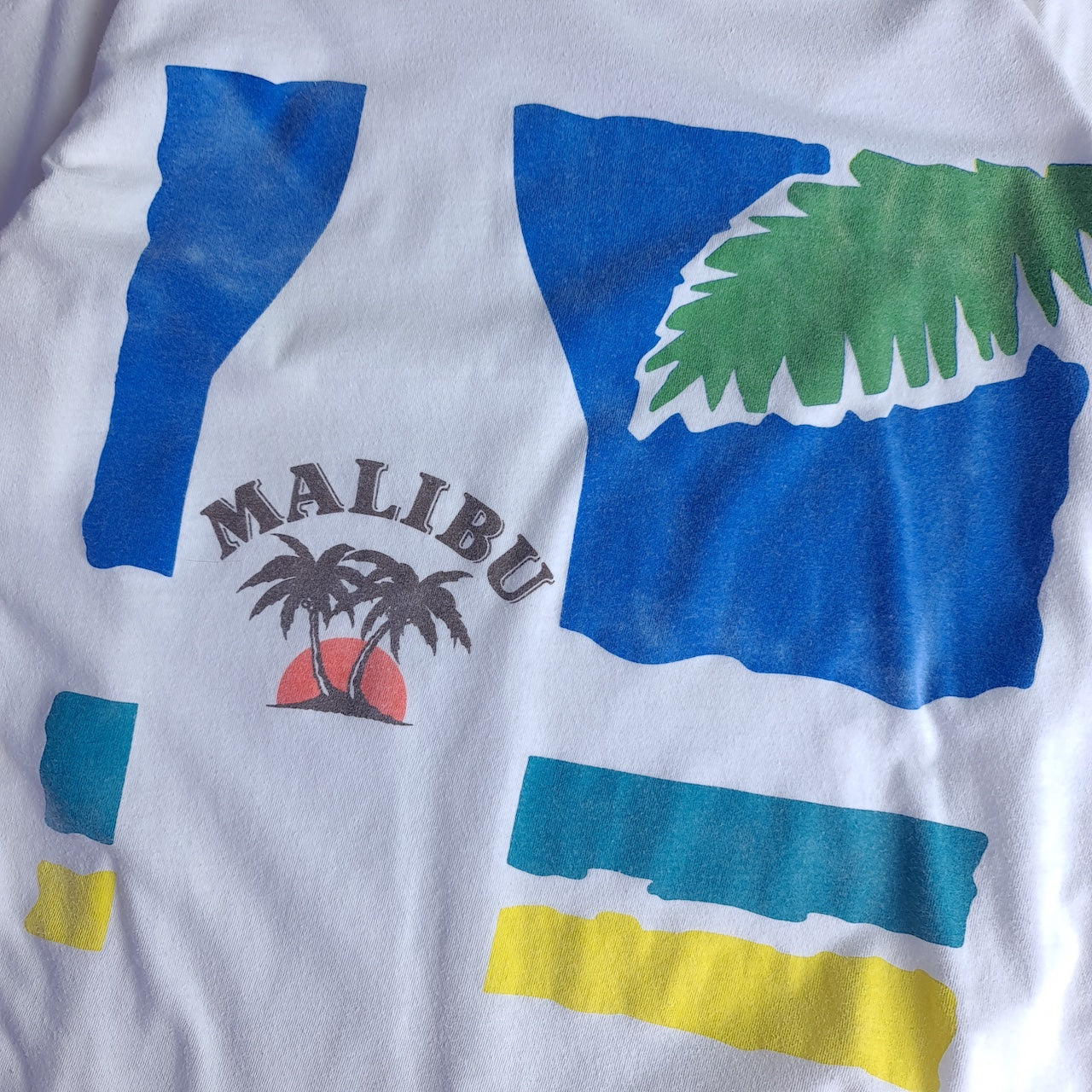 Vintage Malibu Beach Logo T-Shirt