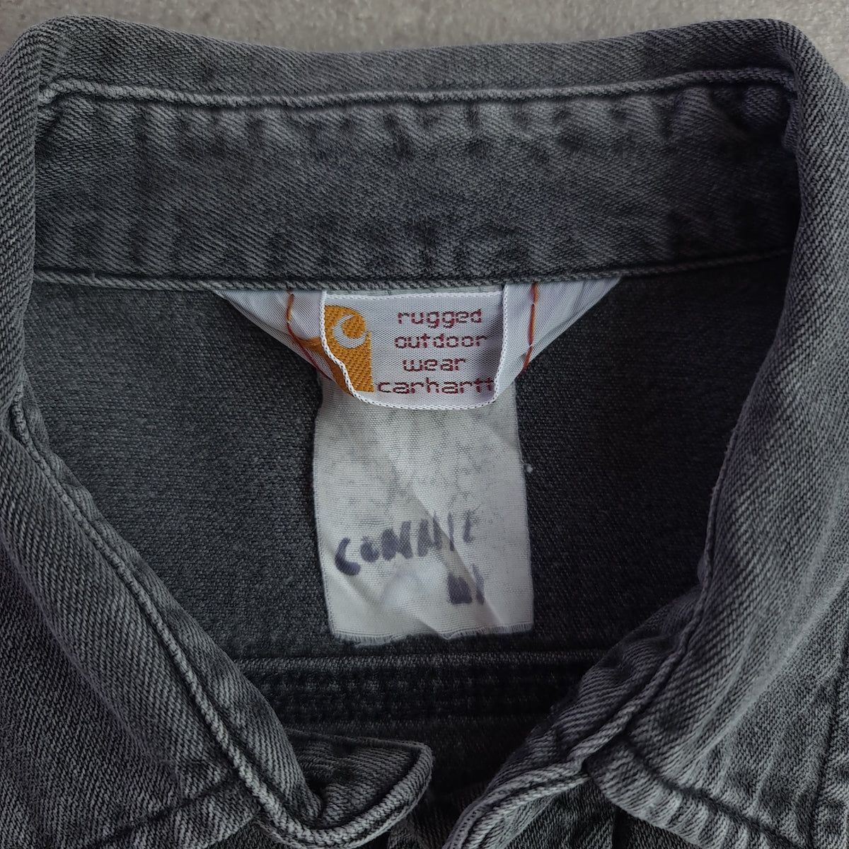 Vintage Carhartt Denim Long Sleeve Shirt