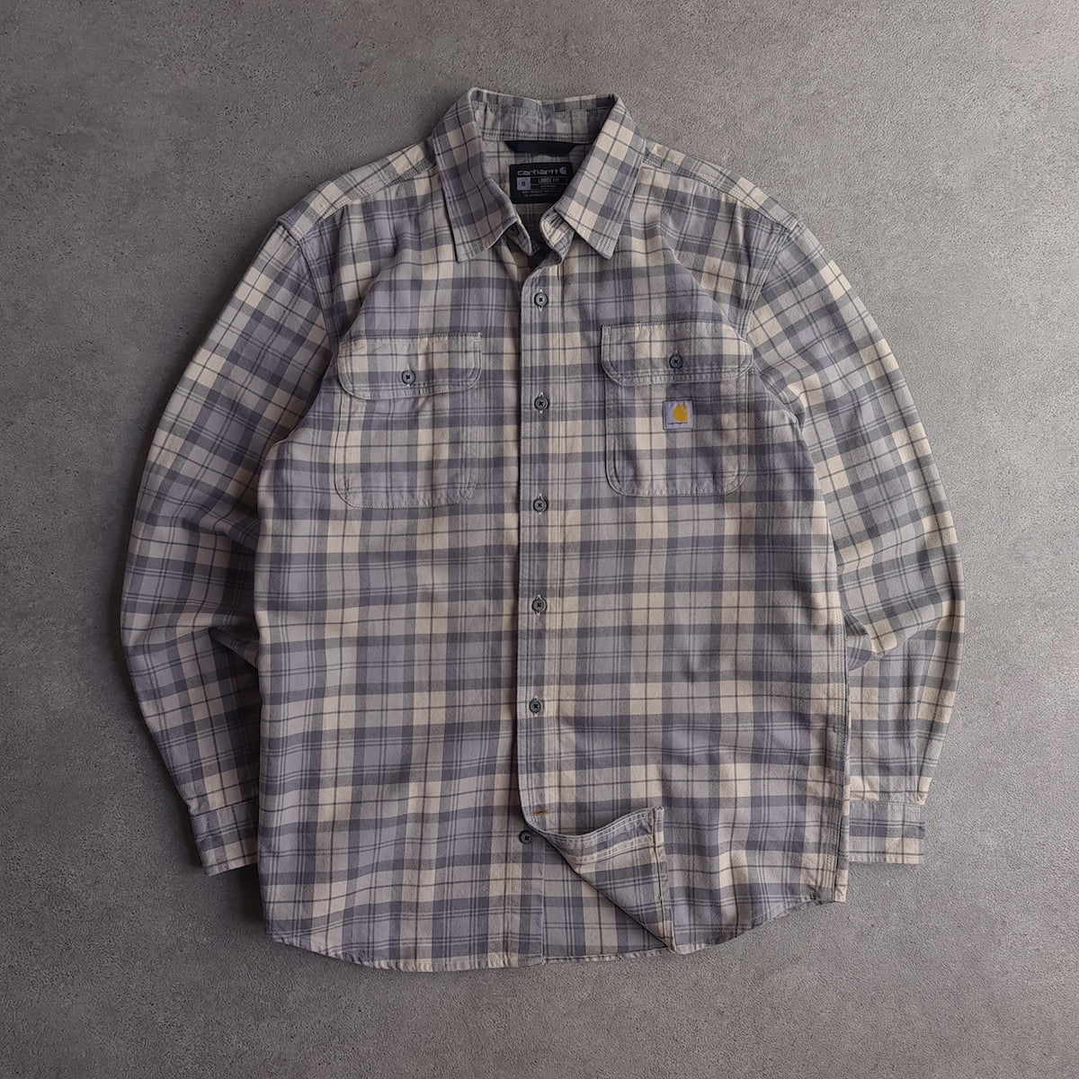 Carhartt Loose Fit Heavyweight Plaid Flannel Shirt