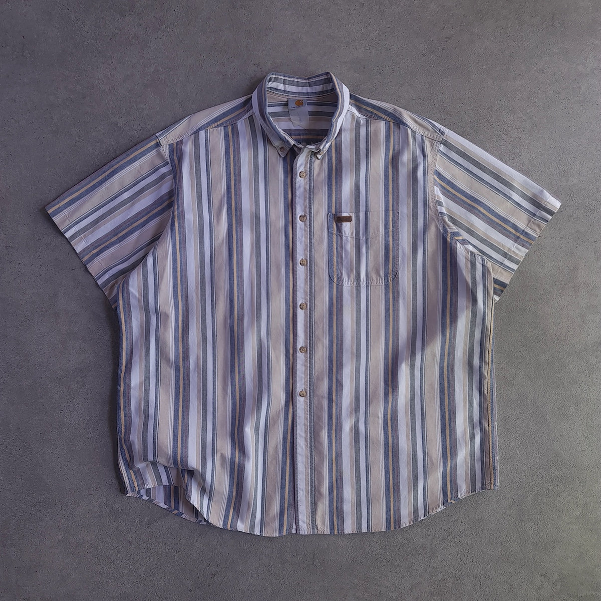 Vintage Carhartt Short Sleeve Striped Shirt