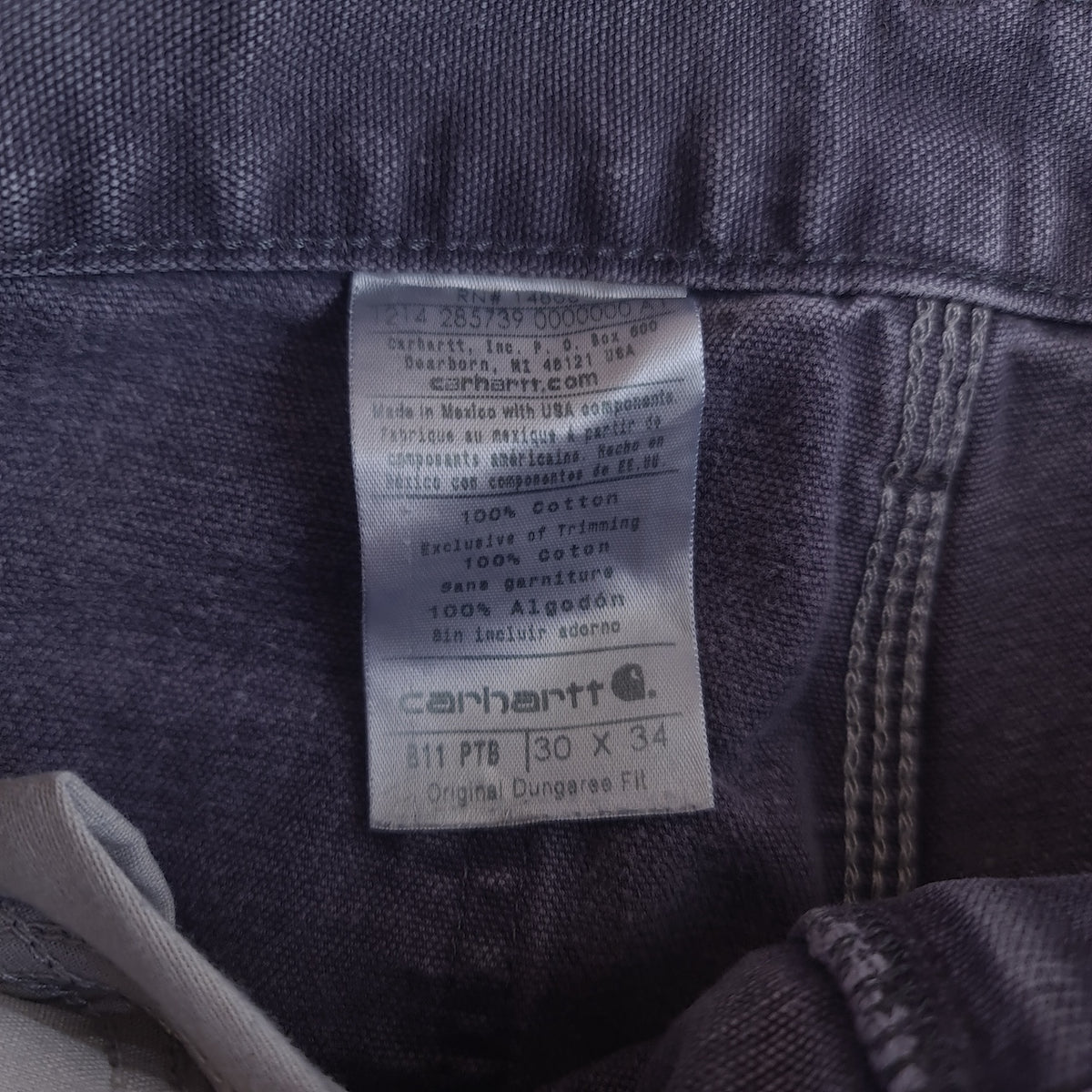 Carhartt Dungaree Fit Distressed Carpenter Pants