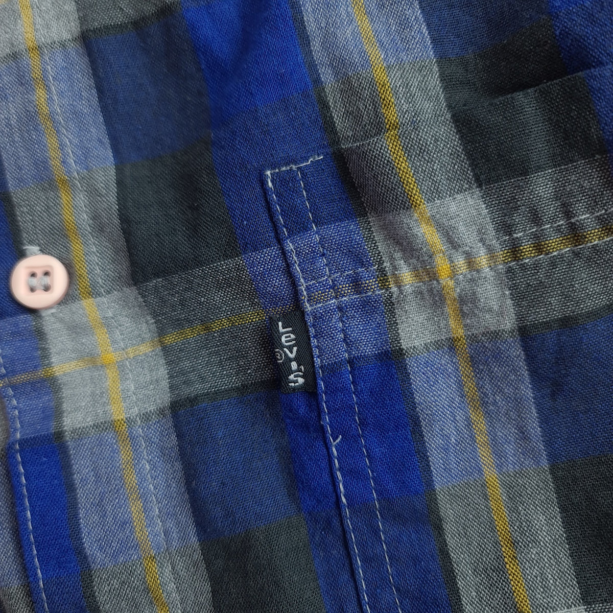Vintage Levi's Silver Label Plaid Check Flannel Shirt