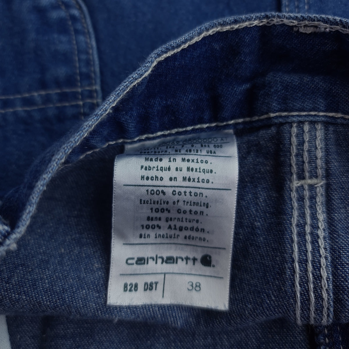 Carhartt B28 Denim Carpenter Jorts