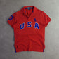 Vintage Polo Ralph Lauren USA Spellout Custom Fit Polo Shirt