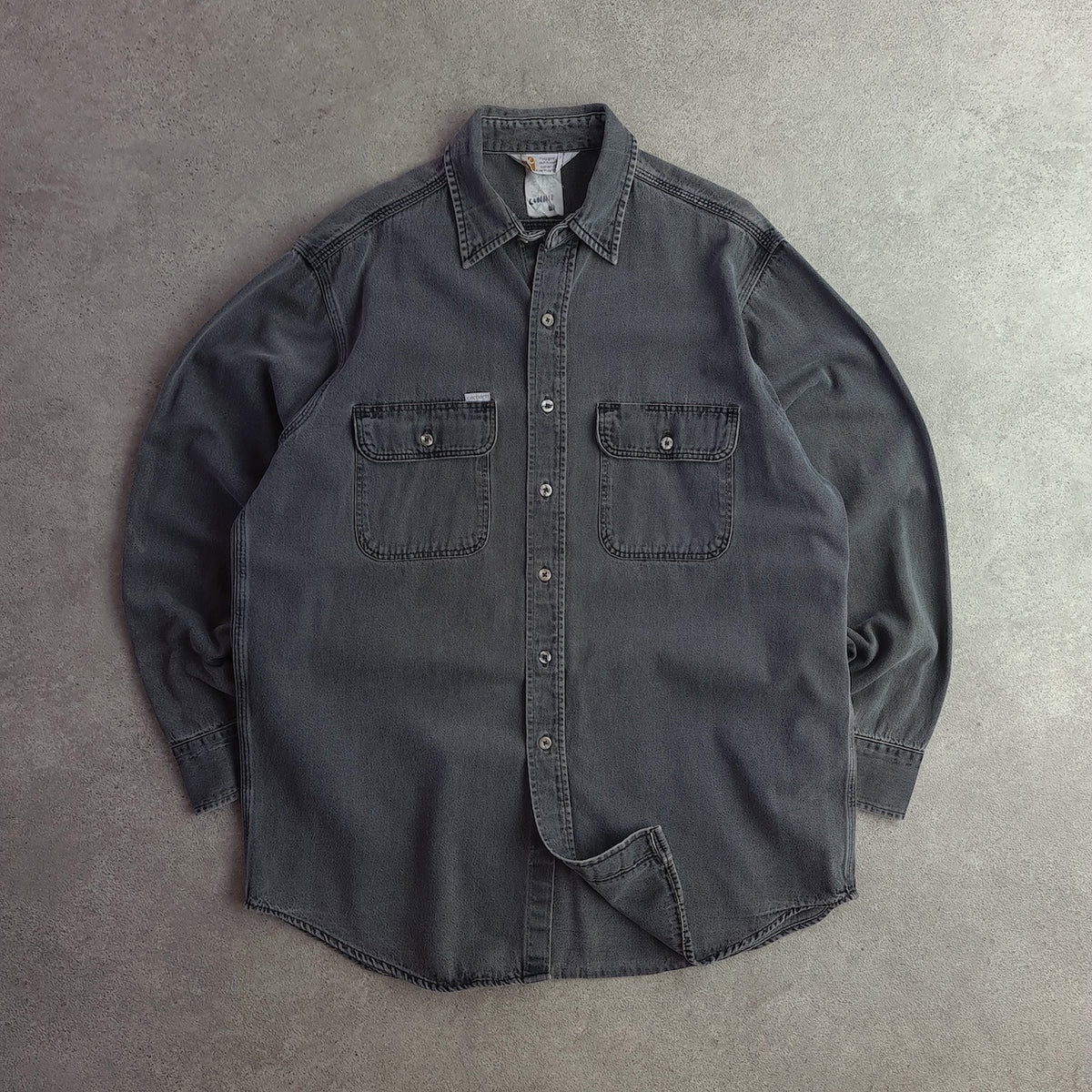 Vintage Carhartt Denim Long Sleeve Shirt