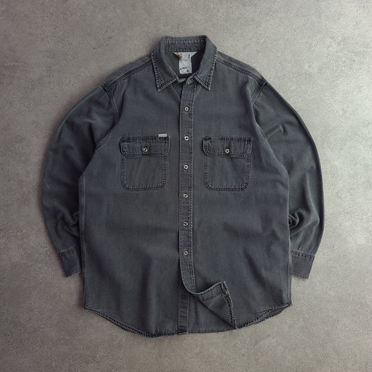 Vintage Carhartt Denim Long Sleeve Shirt