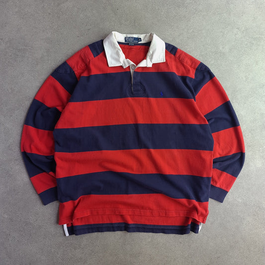 Vintage Ralph Lauren Polo Long Sleeve Striped Rugby Shirt