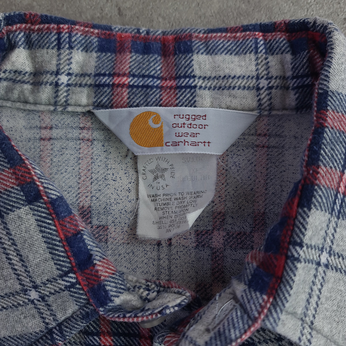 Vintage Carhartt Pearl Snap Flannel Shirt