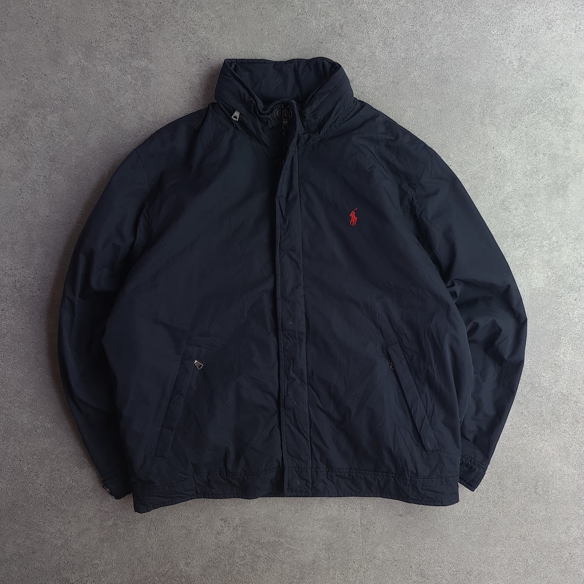 Y2K Polo Ralph Lauren Quilt Lined Packaway Hood Jacket