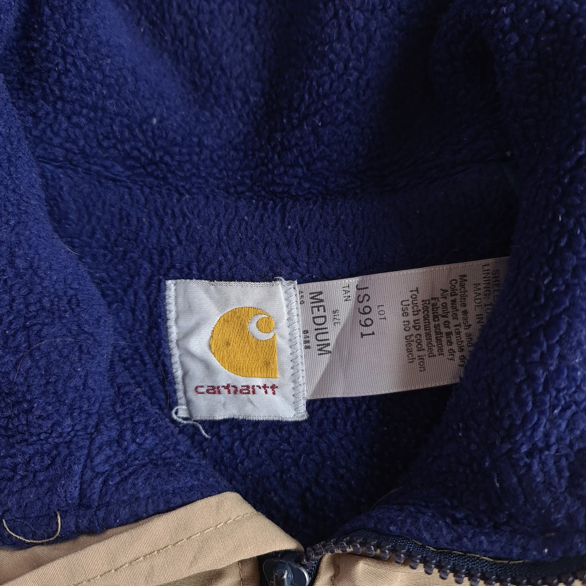 Vintage 90s Carhartt JS991 Fleece Lined Jacket