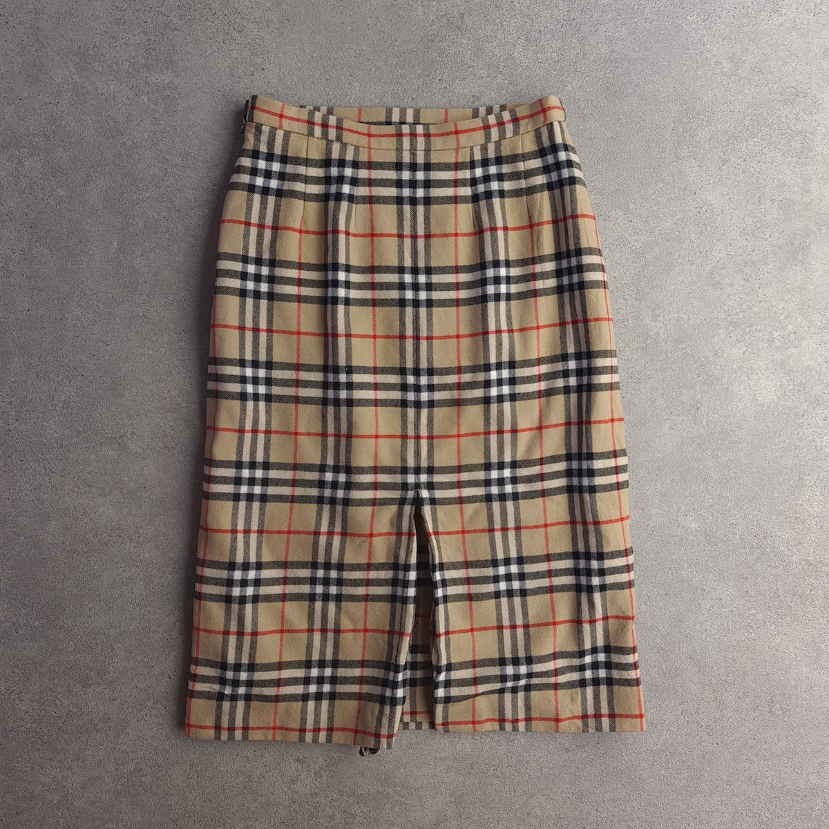 Vintage 90s Burberrys 100% Wool Skirt