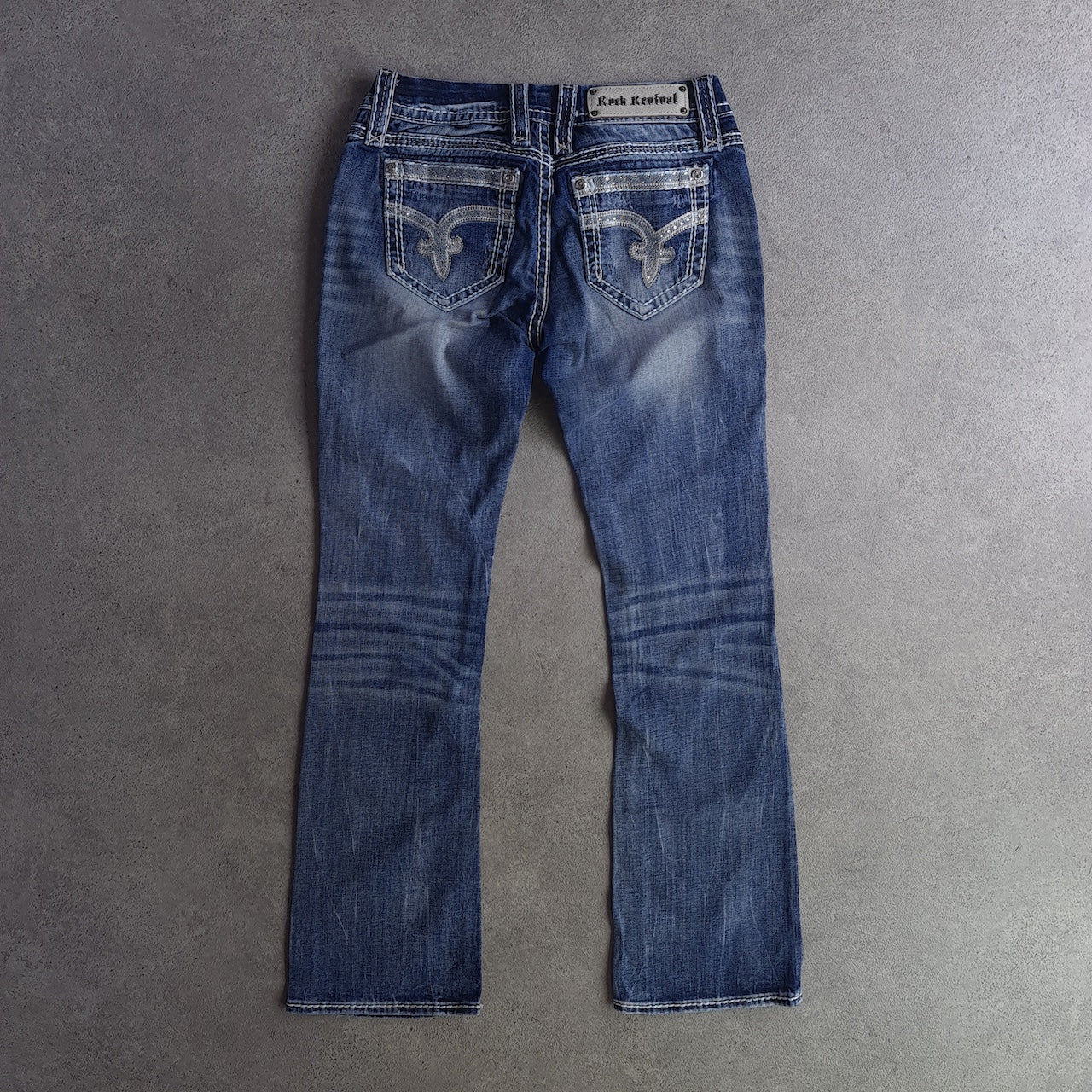 Y2K Rock Revival Sherry Bootcut Embroidered Jeans