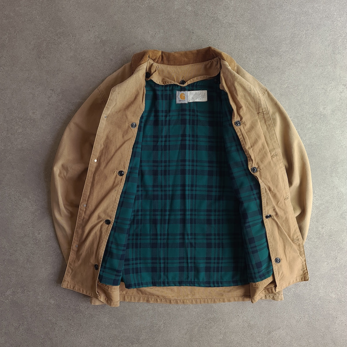 Vintage 90s Worsterlon Button-Out Lined Barn Coat