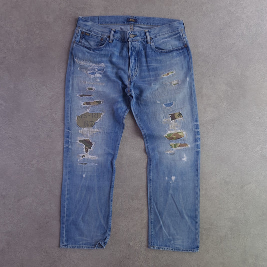 Polo Ralph Lauren Classic Fit Distressed Camo Jeans